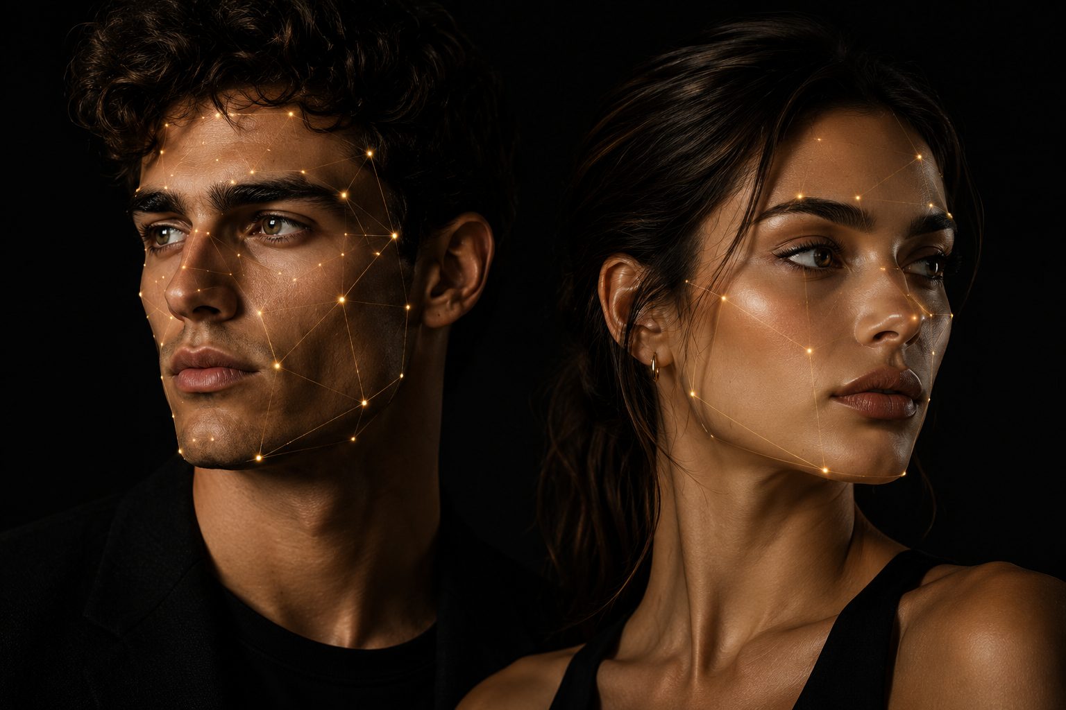 AI facial analysis scan